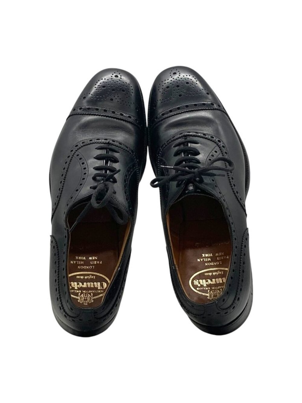 Church's Diplomat Cap Toe Brogue Oxford UK 7 US 8 Dress Shoes 100 Last Custom
